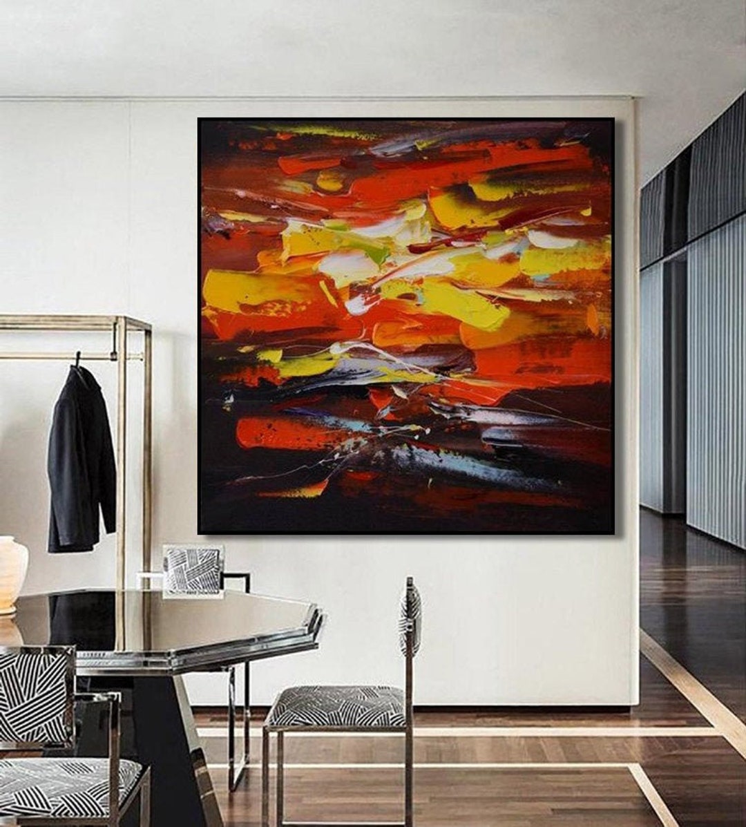 Abstraktes Leinwandbild In Türkis & Gold – Handgemalt, Strukturiert, 91,4x61 Cm, Moderner Wanddeko Fürs Wohnzimmer