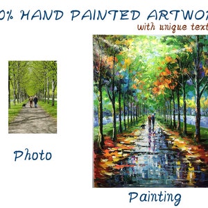 Custom Oil Painting from Photo, Hand Painted Original Landscape Portrait on Canvas, Family Portrait, Custom Art Painting, Personalized Gift