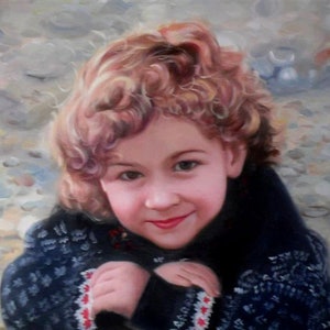 Custom Oil Portrait, Custom Painting From Photo, Portrait Painting in Oil, Handmade Oil Painting, Original Child Oil Portraits