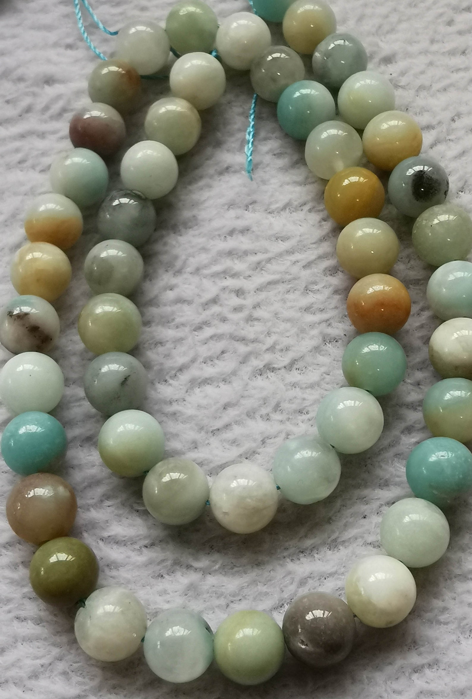 Rainbow Amazonite Beads Grade A Genuine Natural Gemstone Round Etsy