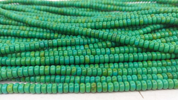 6mm Turquoise Heishi Rondelle Beads 16/" Red