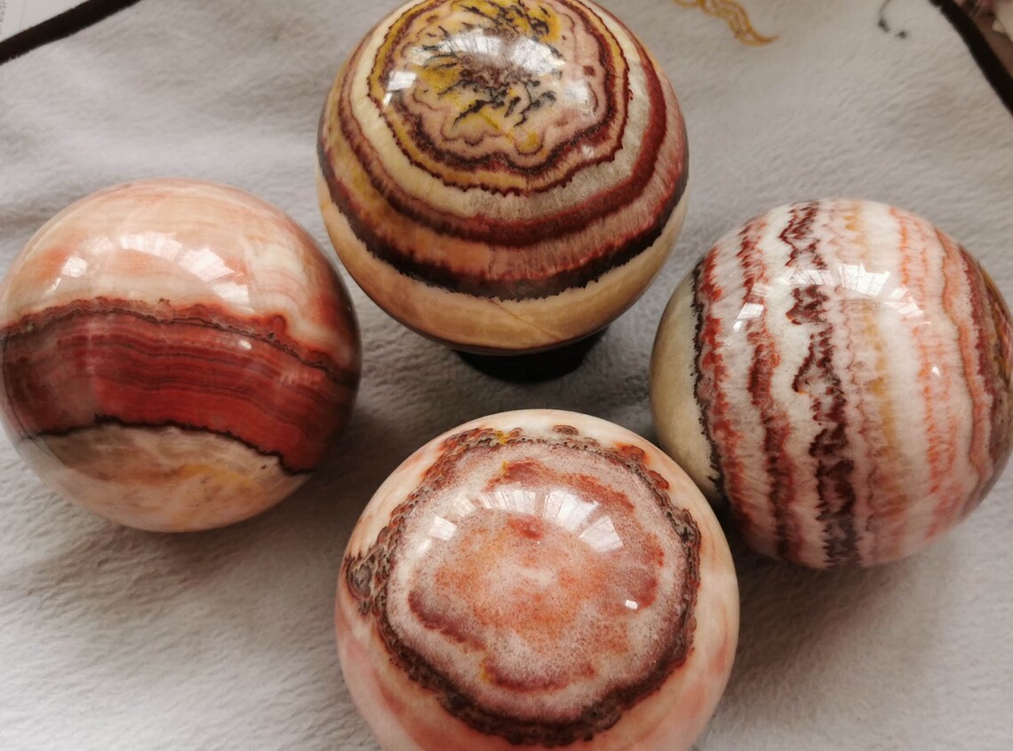 Dali Jasper Genuine pork stone Sphere Polished Natural Etsy