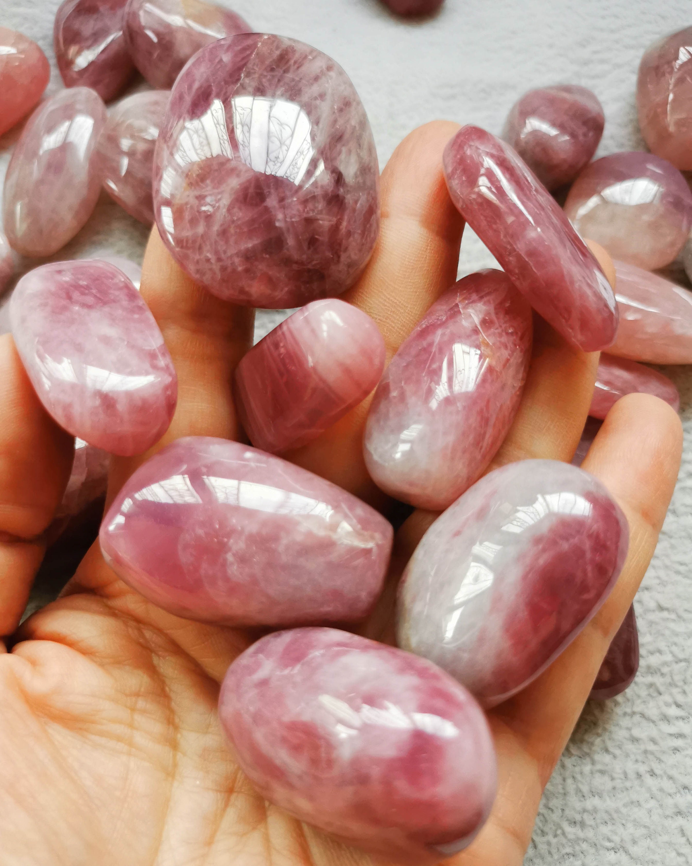 5pcs piedra preciosa rosa Tourmaline Stone cuarzo rosa | Etsy