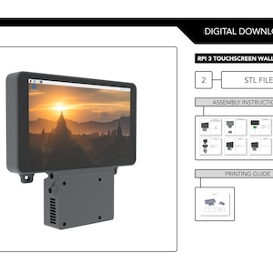 Raspberry Pi 3 Touchscreen Wall Mount