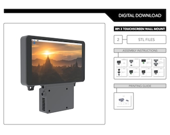 Raspberry Pi 3 Touchscreen Wall Mount