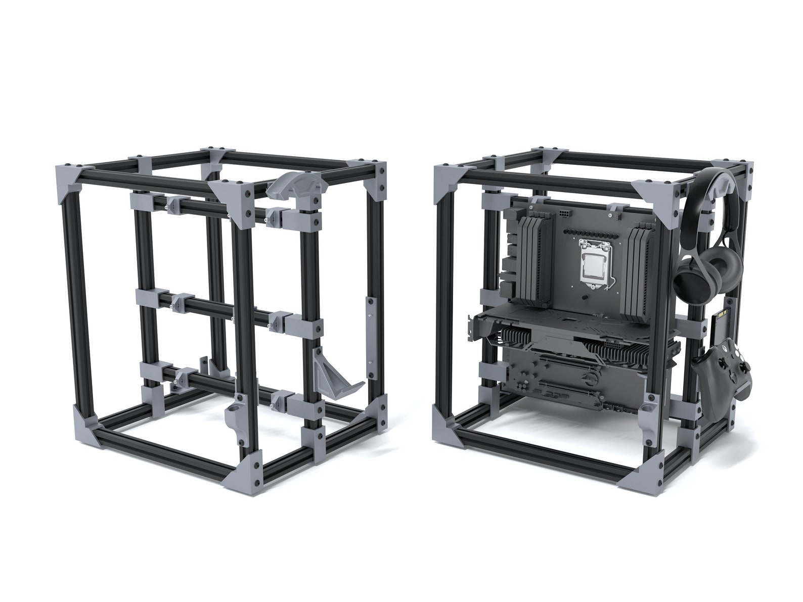 Small desktop frame pc molifox