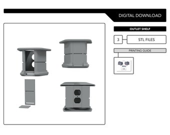 Convenient Outlet Shelf for Organized Space