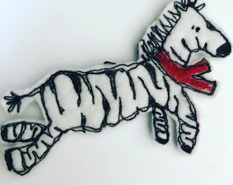 Zebra Brooch, Jungle Animal Brooch, Fabric Brooch, Animal Accessory, Gift for Her, Zebra Gift, Gift for Zebra Lover