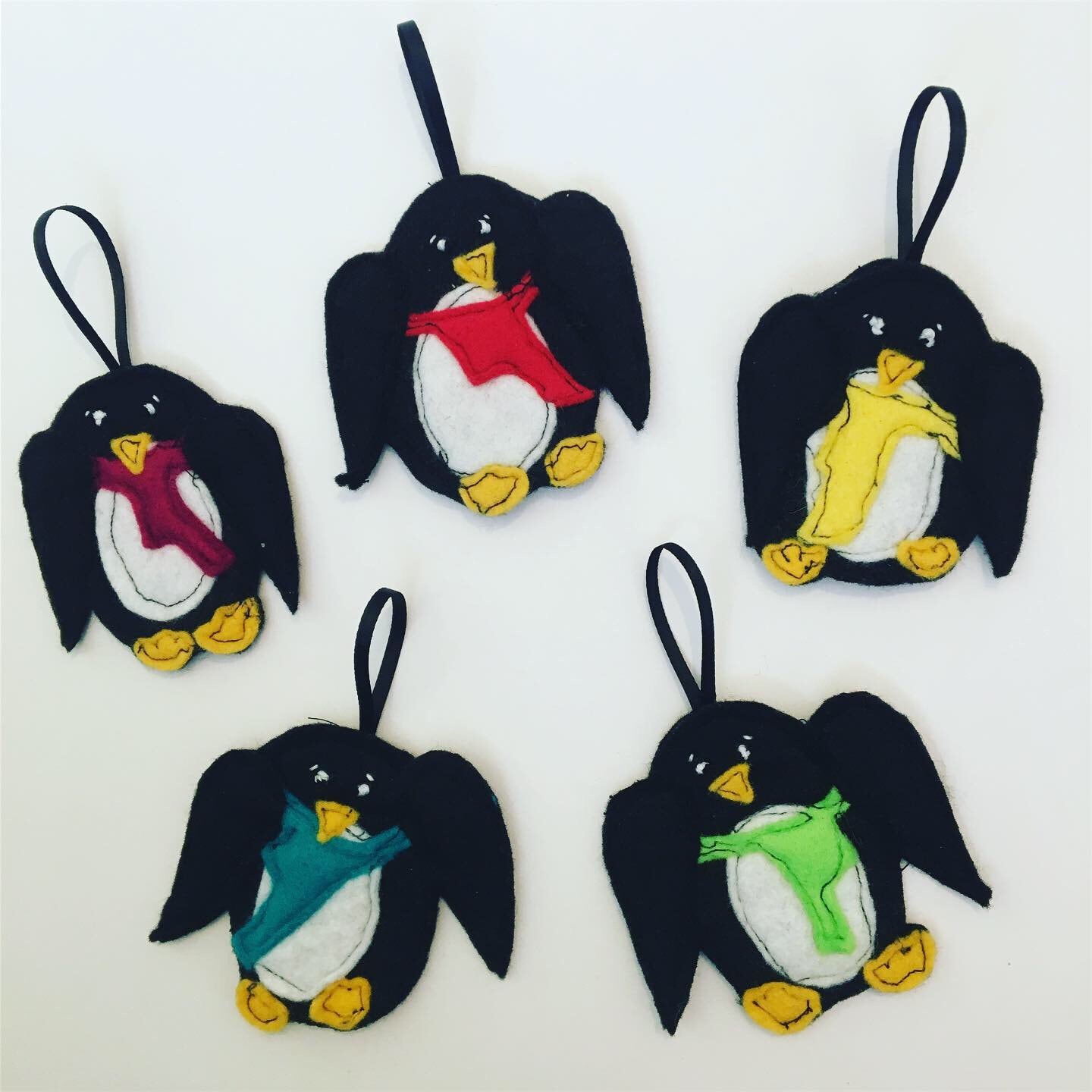 Penguin Decorations , Christmas Tree Decorations, Christmas Bunting