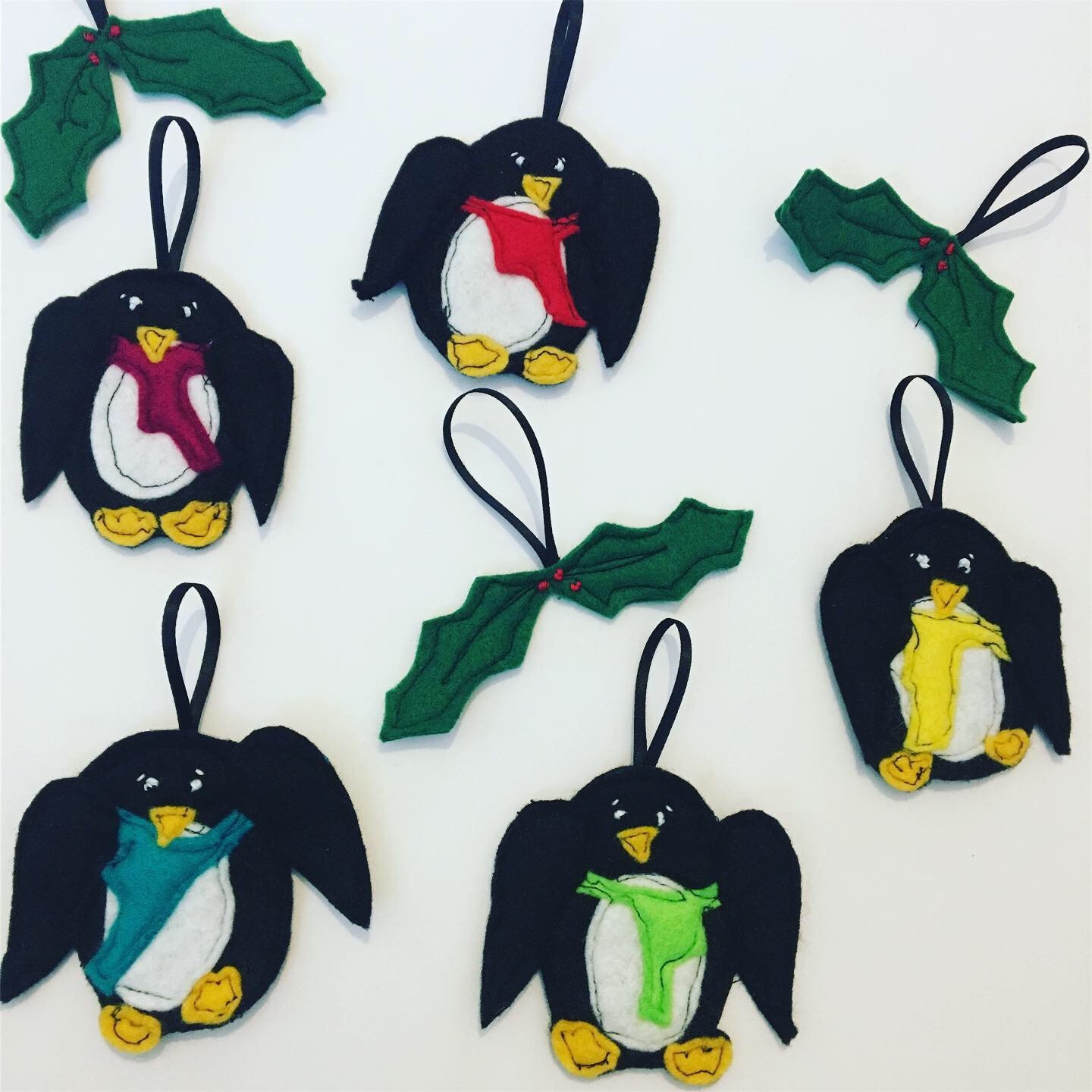 Penguin Decorations , Christmas Tree Decorations, Christmas Bunting