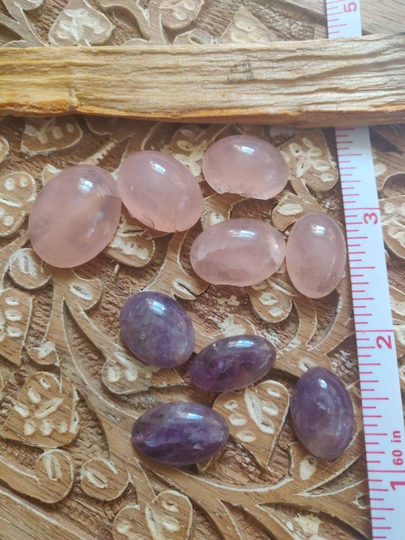 Amethyst, Blue Laceagate, and Rose Quartz tumbled… - image 7