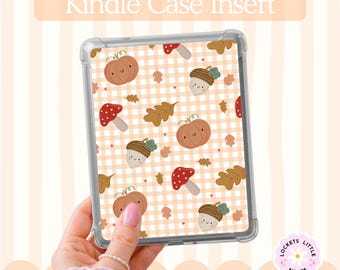 Inserto para funda Kindle PNG, Calabaza de Halloween de otoño para imprimir (Descarga digital)