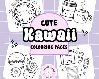 Kawaii Kleurplaten | Schattige, makkelijke, gewaagde ontwerpen (pdf-download)