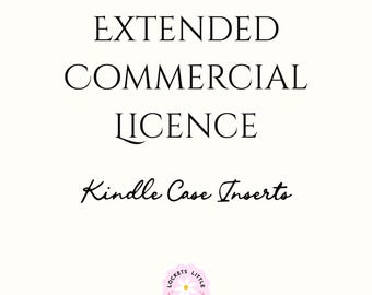 Licencia comercial extendida – Insertos para fundas Kindle - 1 diseño