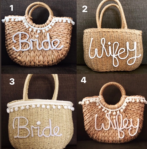 bride wicker bag