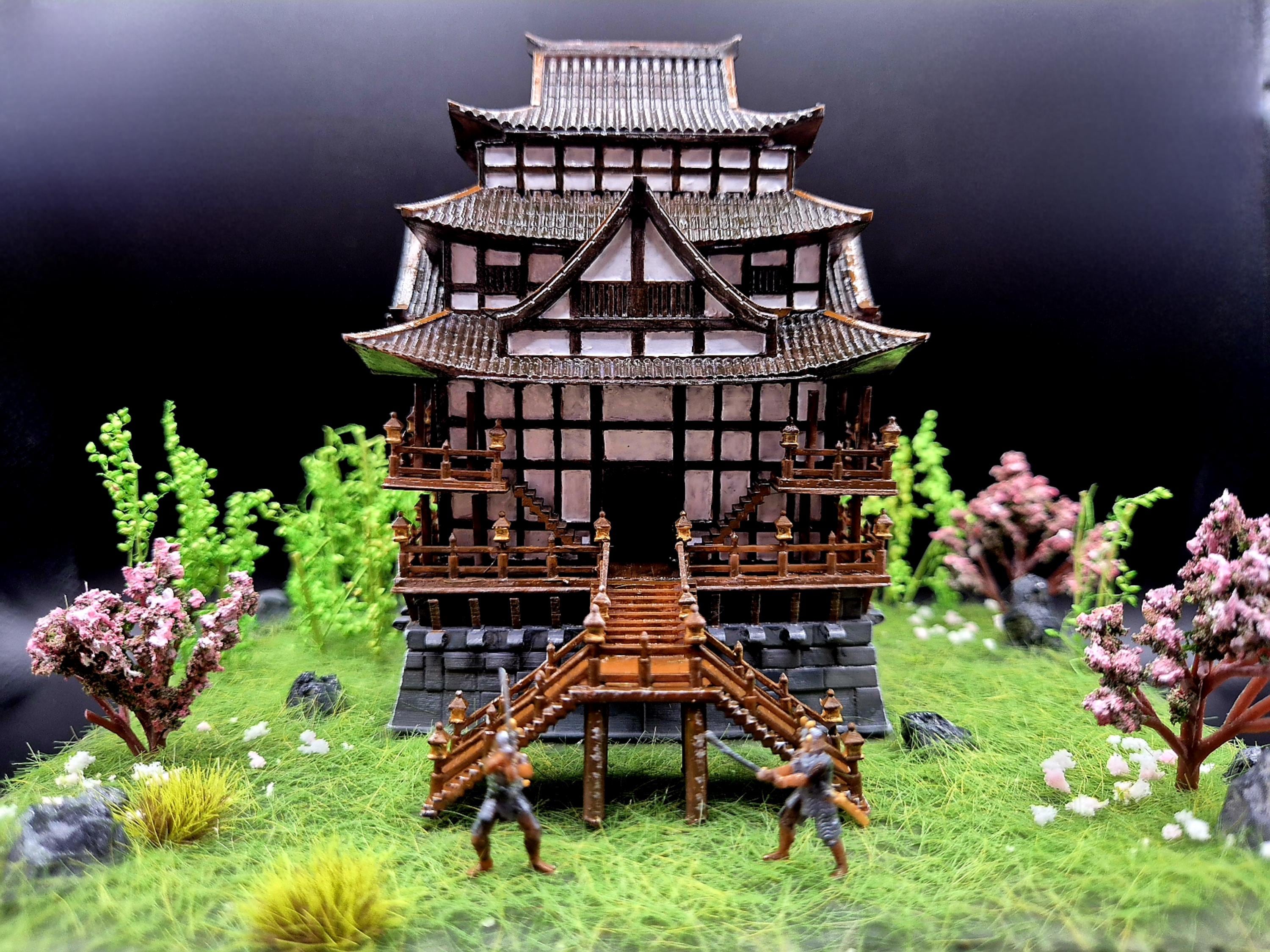 ファンメイド エイジ オブ エンパイア II「東アジアの城」ジオラマ 17