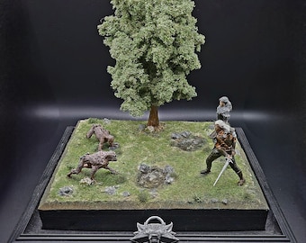 Fan Made The Witcher Diorama 24 x 19 cm