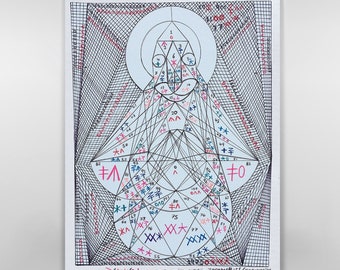 Trianglerism Art (ZAARMERICS ZAARMERICAL®)94 Canvas By Prince Israel Zaar Wall Decor Masterpiece 20x16 inches
