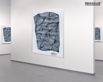 Trianglerism Art (P To the 2nd Power®) 66 Canvas By Prince Israel Zaar Wall Decor Masterpiece 11"x8.5"