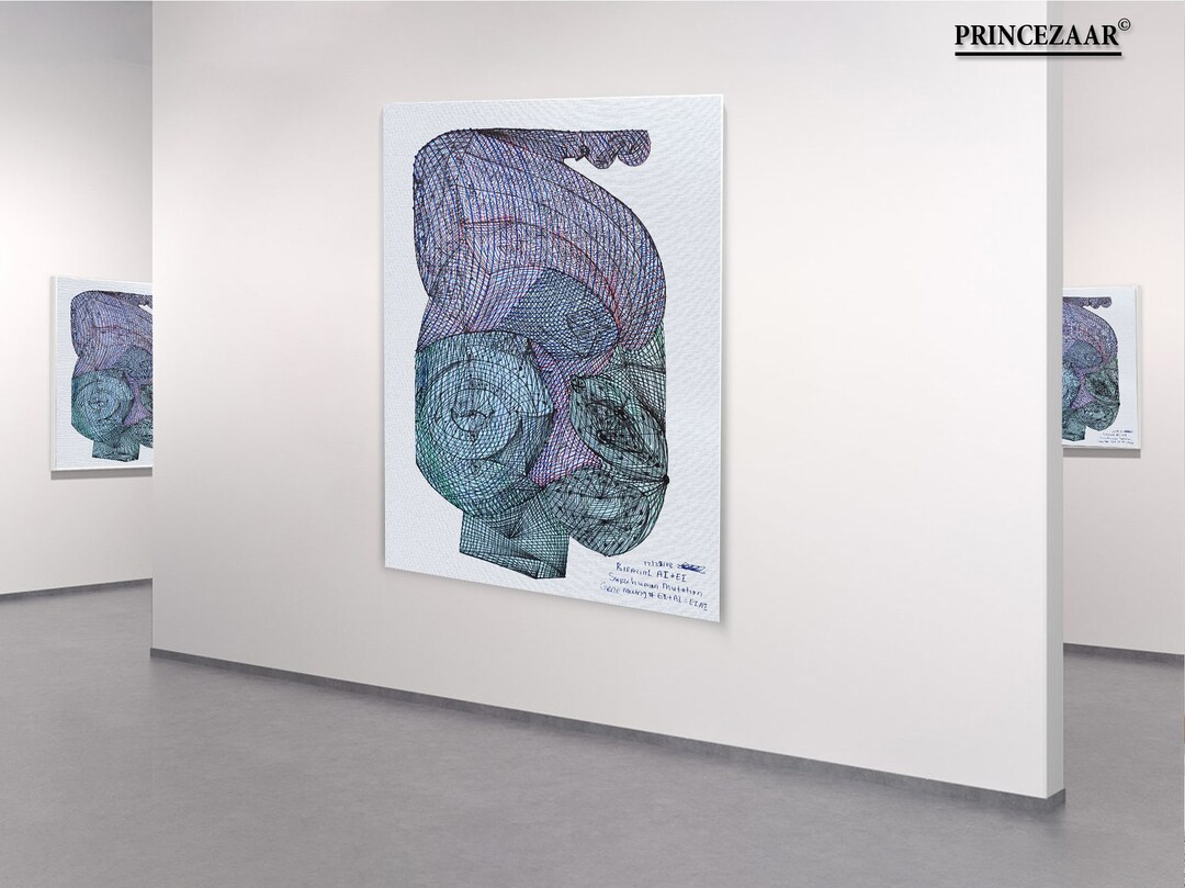 Triangularism Art Trianglerism Art ( BIRACIAL =EIAI®) 10 Canvas by Prince Israel Zaar ...