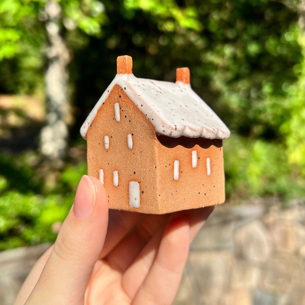 Handmade Ceramic House Custom Preorder- Clay Gingerbread House