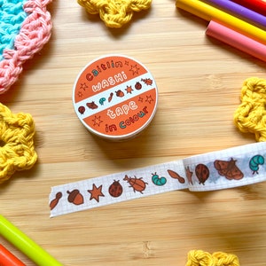 Autumn Bugs and Things Washi Tape - 5m
