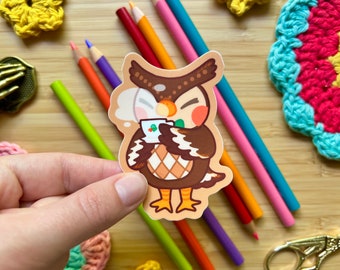 Blathers at the Roost Vinyl Sticker- Water Resistant and Durable