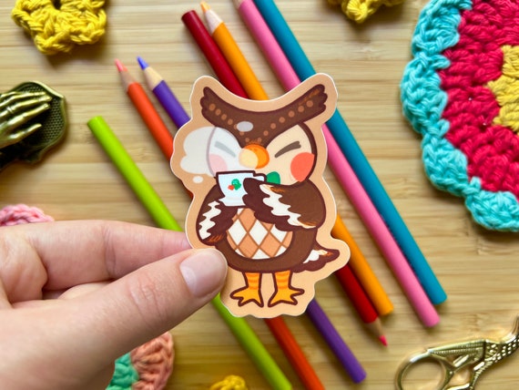 Blathers at the Roost Vinyl Sticker- Water Resistant and Durable