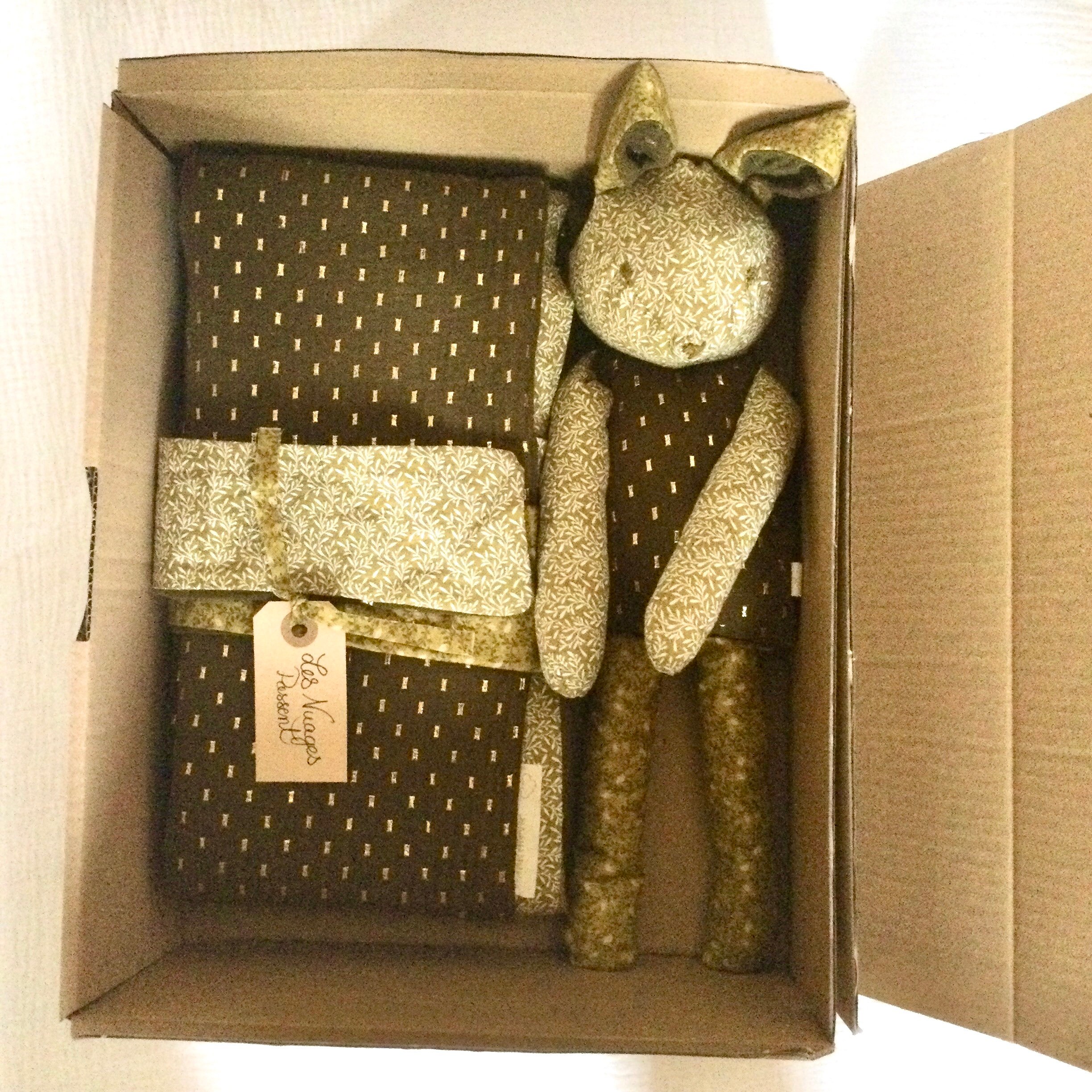 Parure de Lit Petites Fleurs Vert Mousse