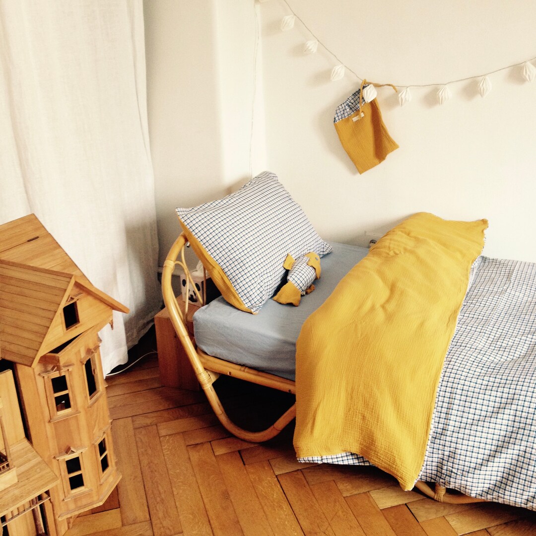 Cotton Gauze Bed Adornment duvet Cover Pillow Taie Model Etsy UK