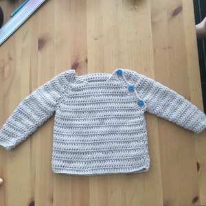 Super soft crocheted jumper