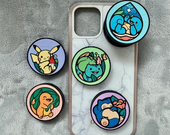 phone grip personalized pokemon mobile grip