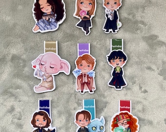 magic world magnetic bookmarks - magnet bookmark - magnetic wizzards bookmarks - magnetic bookmarks