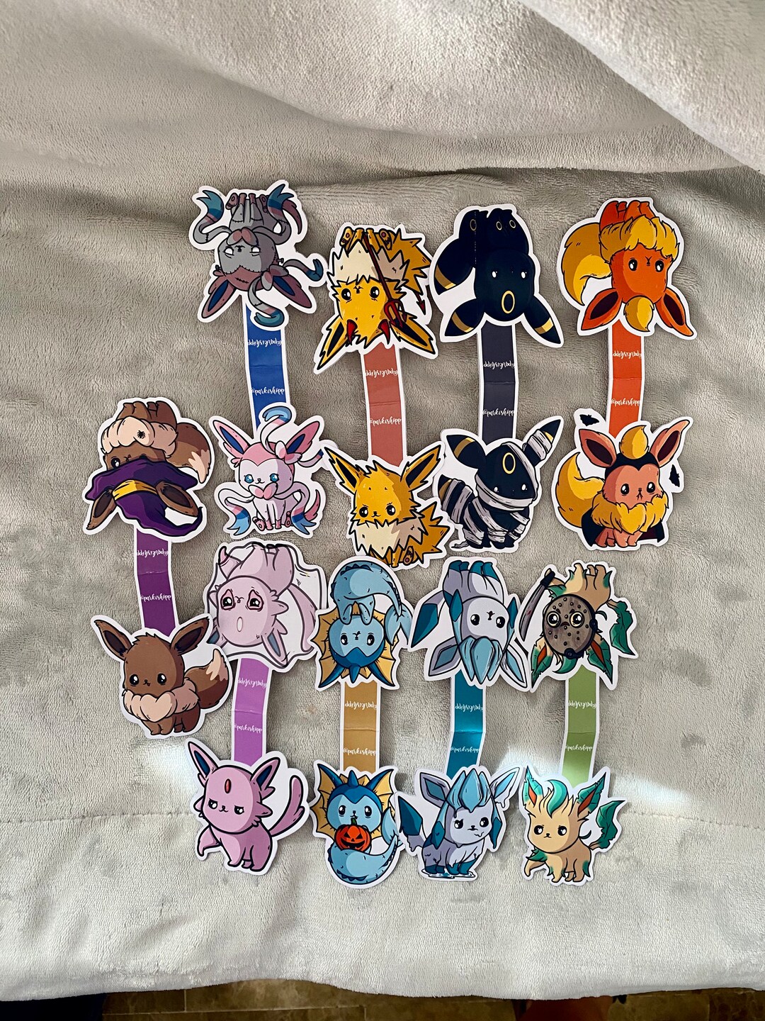 Eeveelutions Magnetic Bookmarks - Magnetic Bookmark - Pokemon Magnetic ...