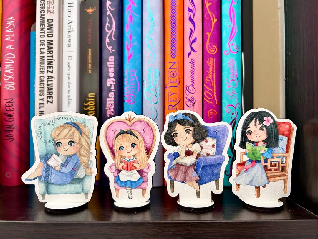 Wooden Standee Reading Princesses - Wooden Standee Books - Etsy
