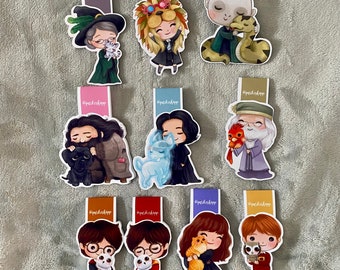 magnetic bookmarks magic world - magnetic bookmark - magnetic bookmarks wizards - magnetic bookmarks