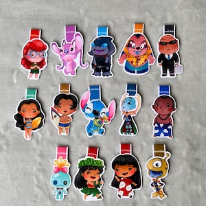 Disney Blue Alien magnetic bookmarks - magnetic bookmarks - Stitch magnetic bookmarks - magnetic bookmarks