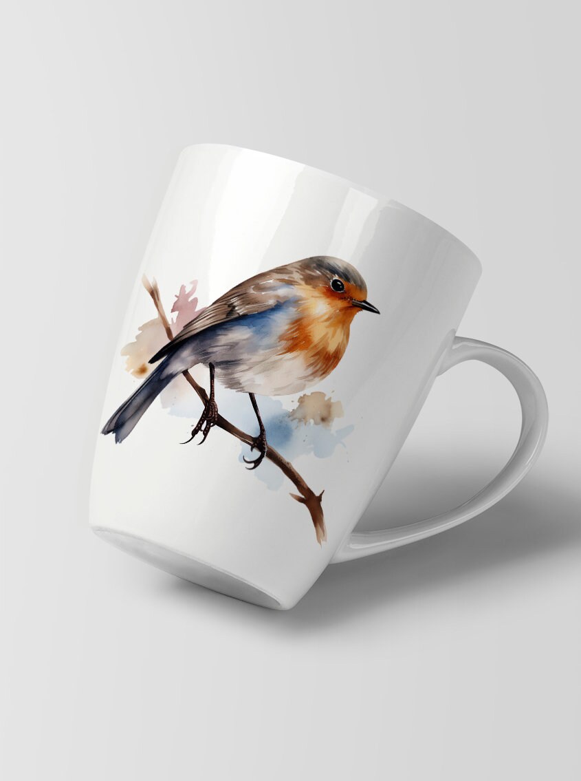 Watercolor Cardinal Clipart, Winter Birds Png, Robin Bird for Christmas ...