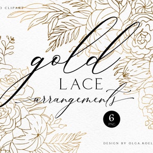 Gold frame clipart, Golden floral wedding invitation clipart. Gold foil leaf  floral background. Gold glitter boho clip art 080