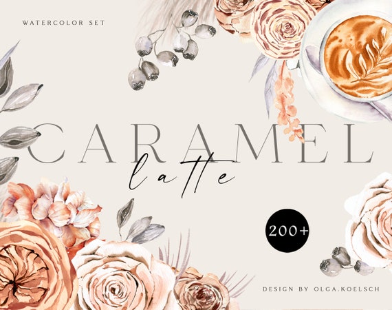 Watercolor boho flower clipart, Invitation botanical clipart, Watercolor graphics roses clipart for wedding, mother's day, logo 060