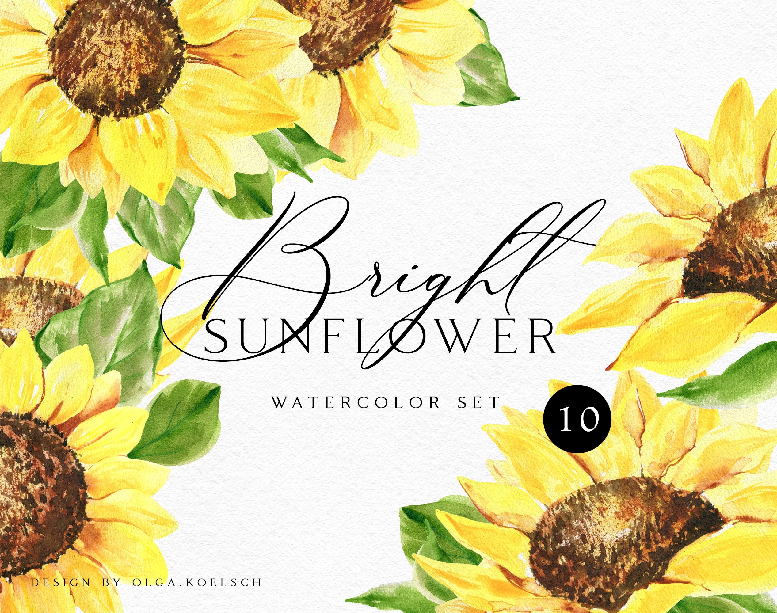 Watercolor Sunflower Clipar Boho Sunflower Png Floral Etsy Singapore