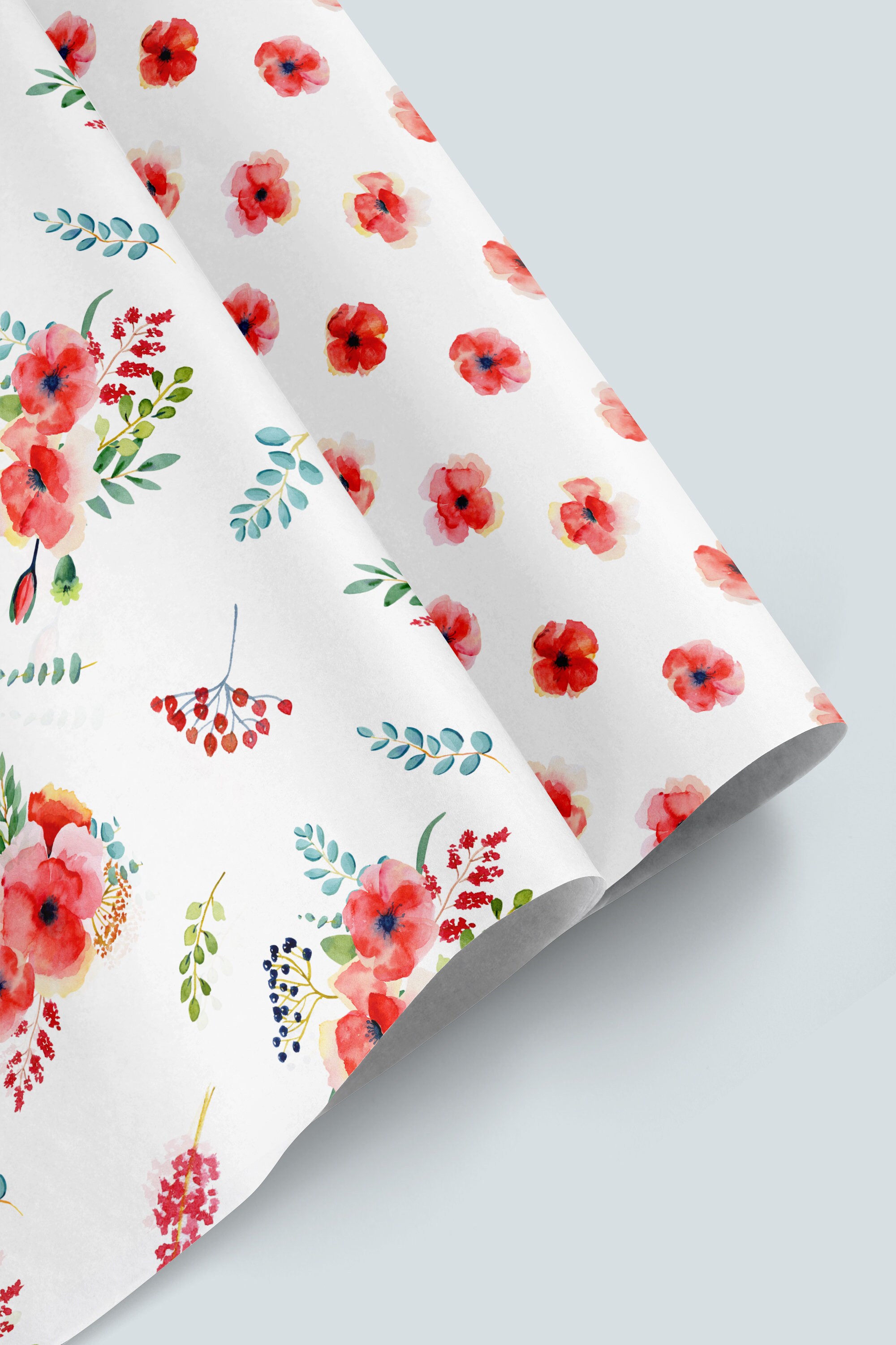 Boho Seamless Pattern for Fabric Watercolor Flower Seamless Digital