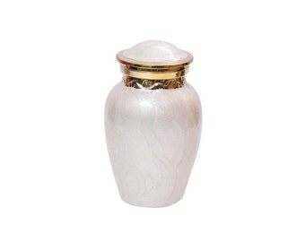 Beautiful Cremation Urns UK, Blessing Pearl Small Keepsake Urn for Human Ashes.