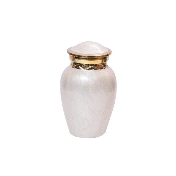 Beautiful Cremation Urns UK, Blessing Pearl Small Keepsake Urn for Human Ashes.