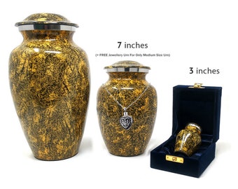 Natural Punga Aluminium Cremation Urn for Ashes