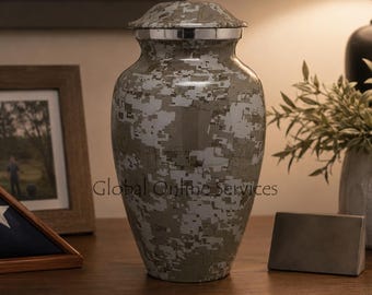 Modern Aluminium Funeral Urn for Ashes
