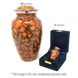 Beautiful Classic Brown Flamingo Memorial Urn For Human Cremation Ashes