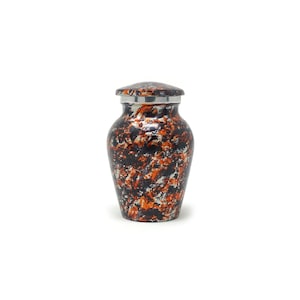 Beautiful Floral Aluminium Made Cremation Urn for Ashes.