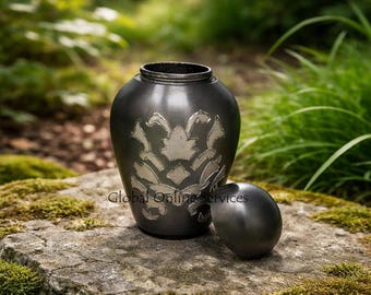 Dome Top Windsor Floral Keepsake Small Cremation Urn for Ashes