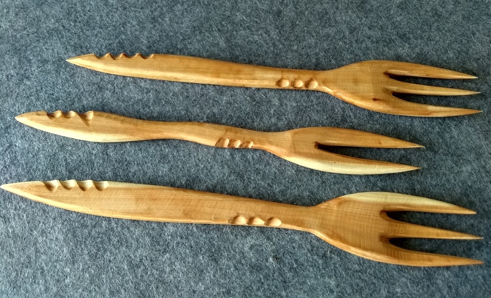Wooden Cooking Handmade Fork Ecofriendly Salad Serving Set Etsy
